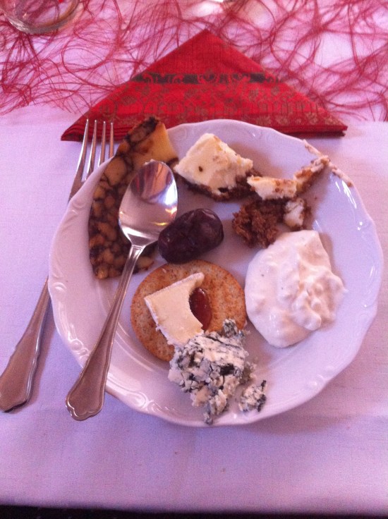 Jullunch på Nääs slott desserten